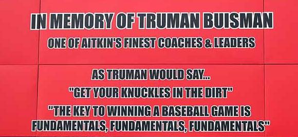 TRUMAN BUISMAN - ‘CATALYST FOR AITKIN BASEBALL SUCCESS’